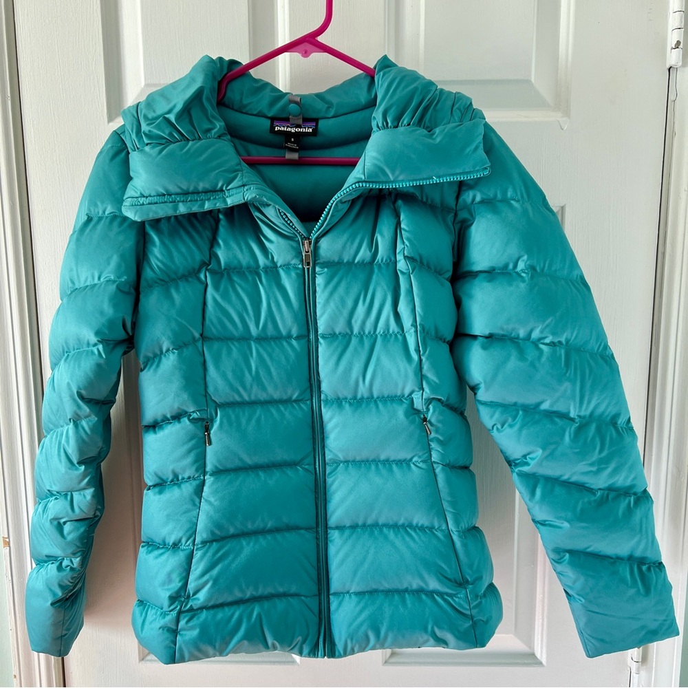 Patagonia Teal Downtown Puffer Jacket